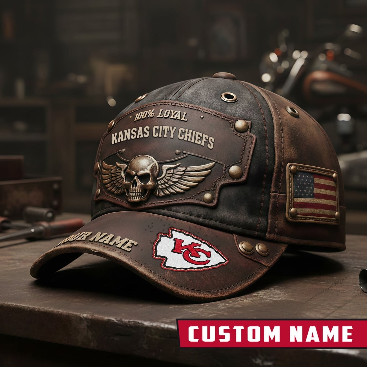 Premium NFL X KC Harley-Davi Vintage Cap NDT NHM