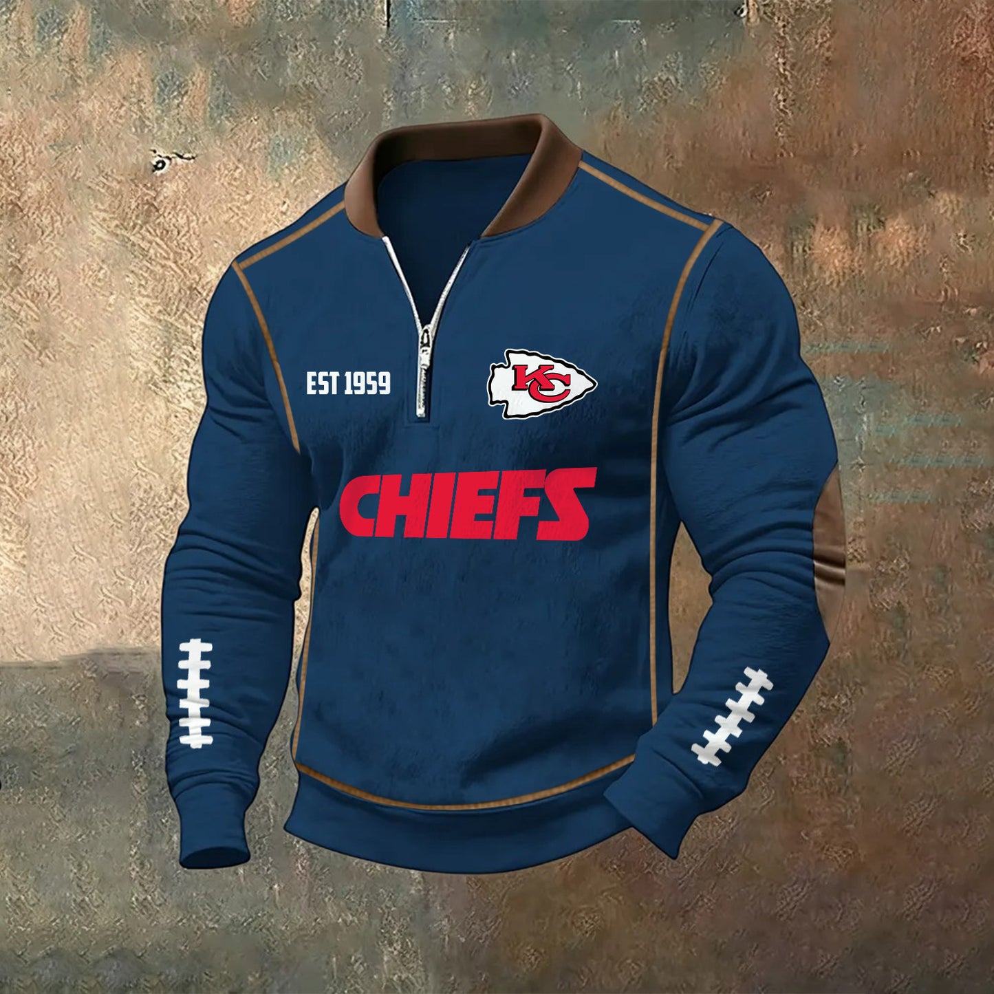 PREMIUM NFL X KC Zipper Sweatshirt 2025 NDT NHM