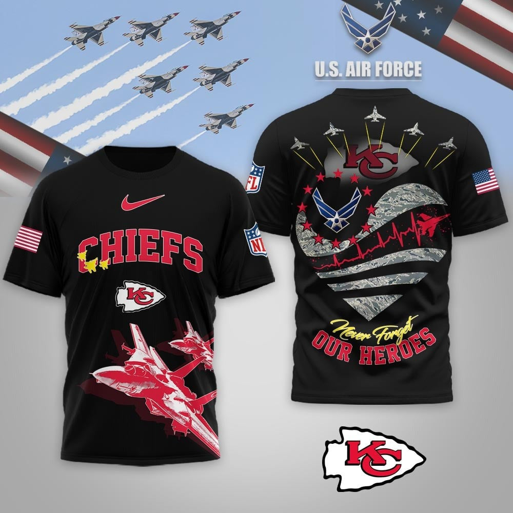 Premium NFL X KCC US Air Force 3D Shirt NDT NQK