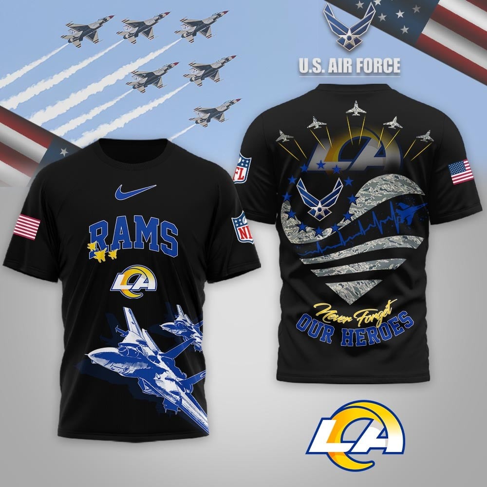 Premium NFL X LAR US Air Force 3D Shirt NDT NQK
