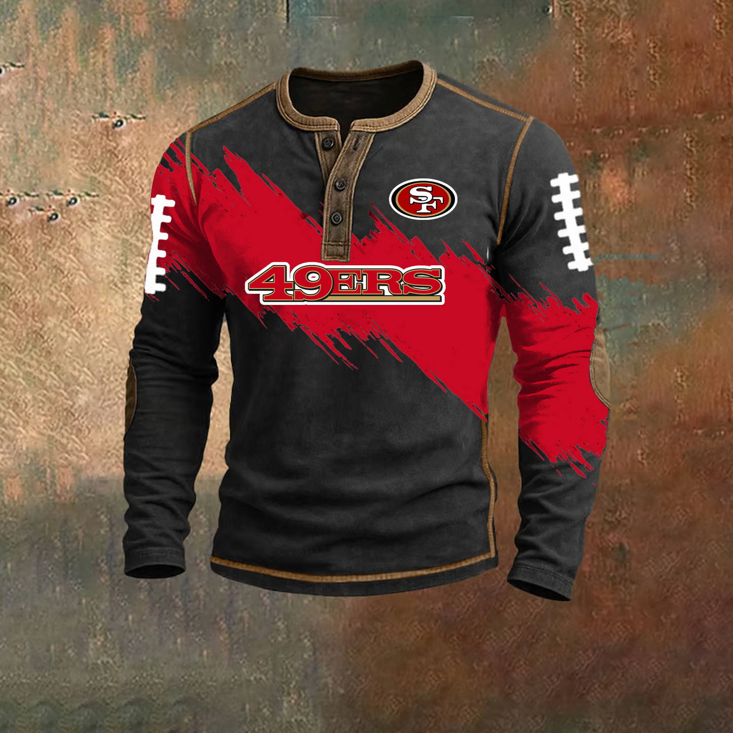 PREMIUM NFL X SF HENLEY LONG SLEEVE OUTFIT SHIRT NDT TDT