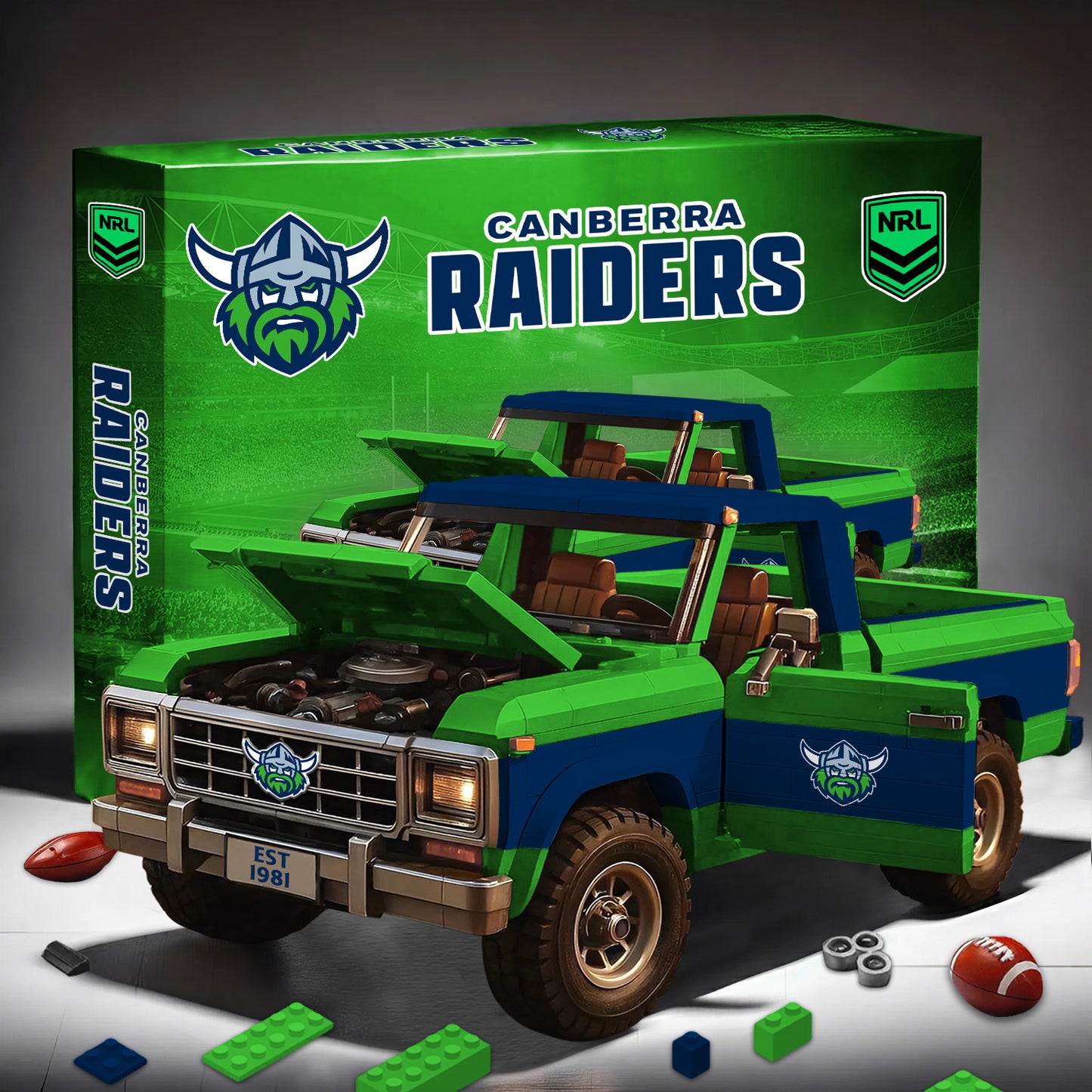 PREMIUM NRL X CR 3D Building Blocks Truck Ford Car Model Set NDT NHM