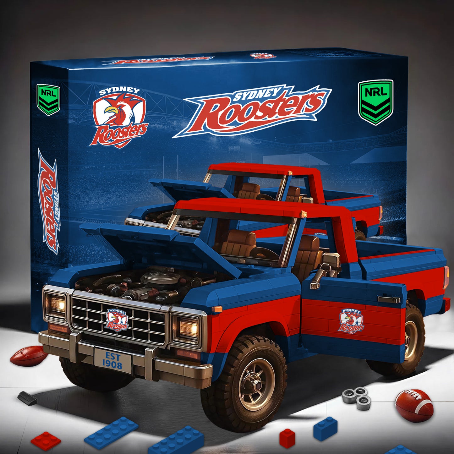 PREMIUM NRL X SR 3D Building Blocks Truck Ford Car Model Set NDT NHM