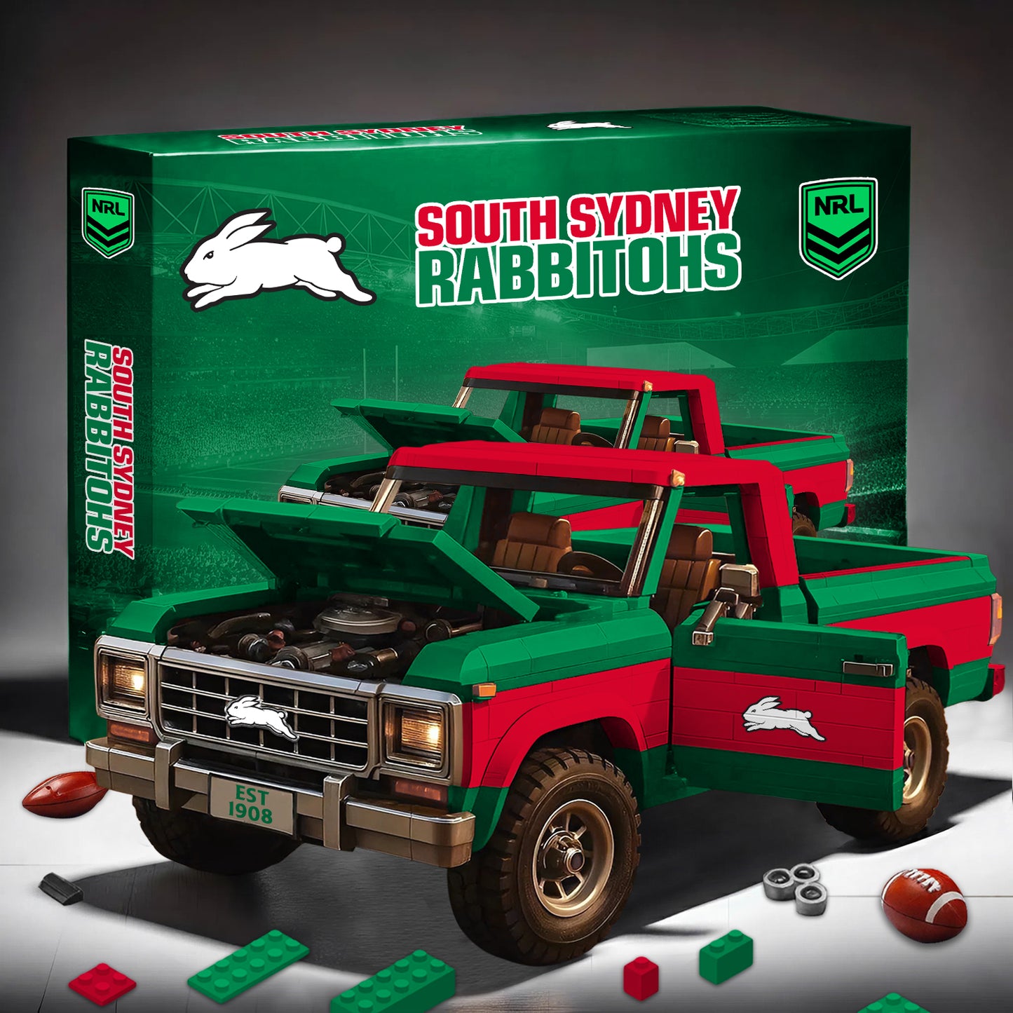 PREMIUM NRL X SSR 3D Building Blocks Truck Ford Car Model Set NDT NHM