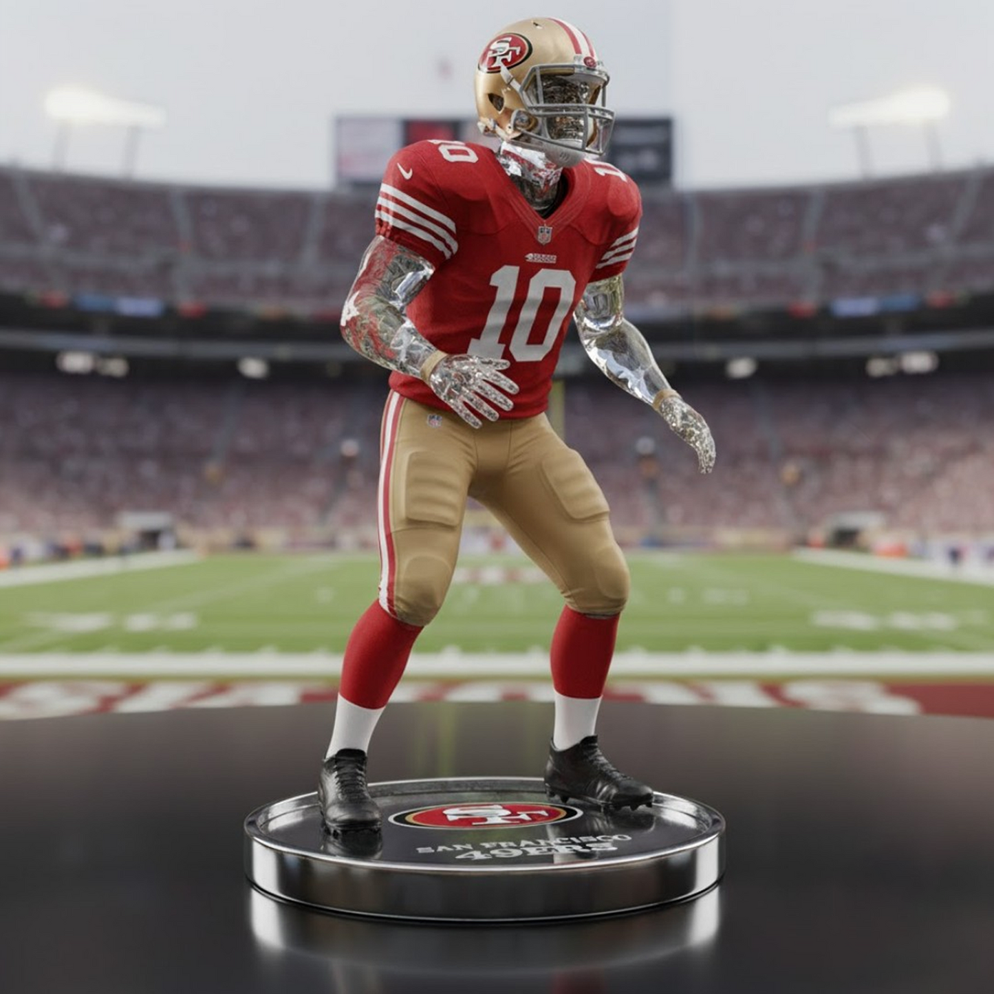 Premium SF x NFL Crystal Style Desktop Ornament DatND DVT