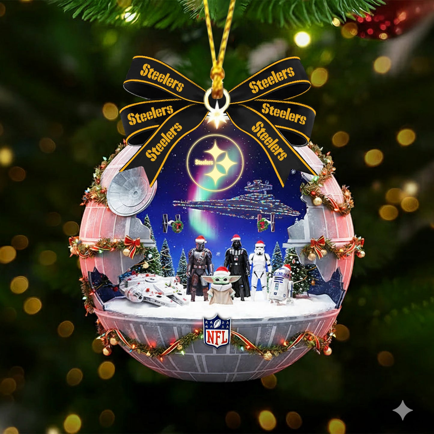 PREMIUM X PIT NFL GIFT CHRISTMAS ORNAMENT NDT NHM
