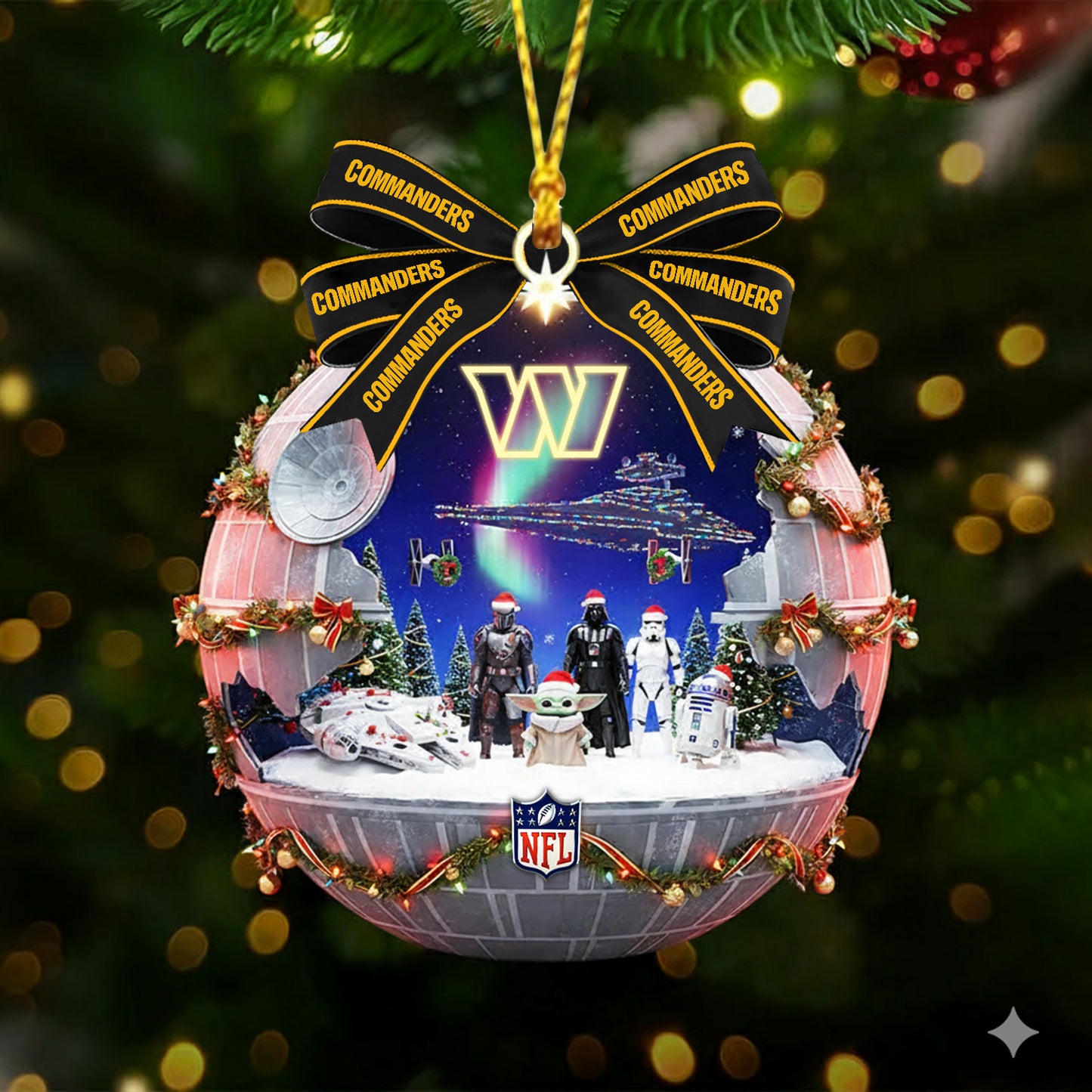 PREMIUM X WAS NFL GIFT CHRISTMAS ORNAMENT NDT NHM