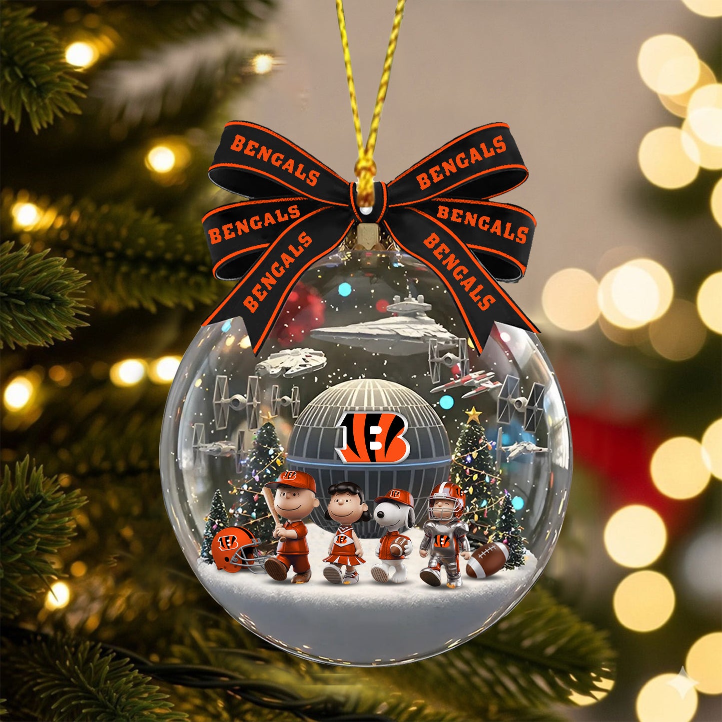 PRENIUM X CIN NFL GIFT CHRISTMAS ORNAMENT NDT NHM