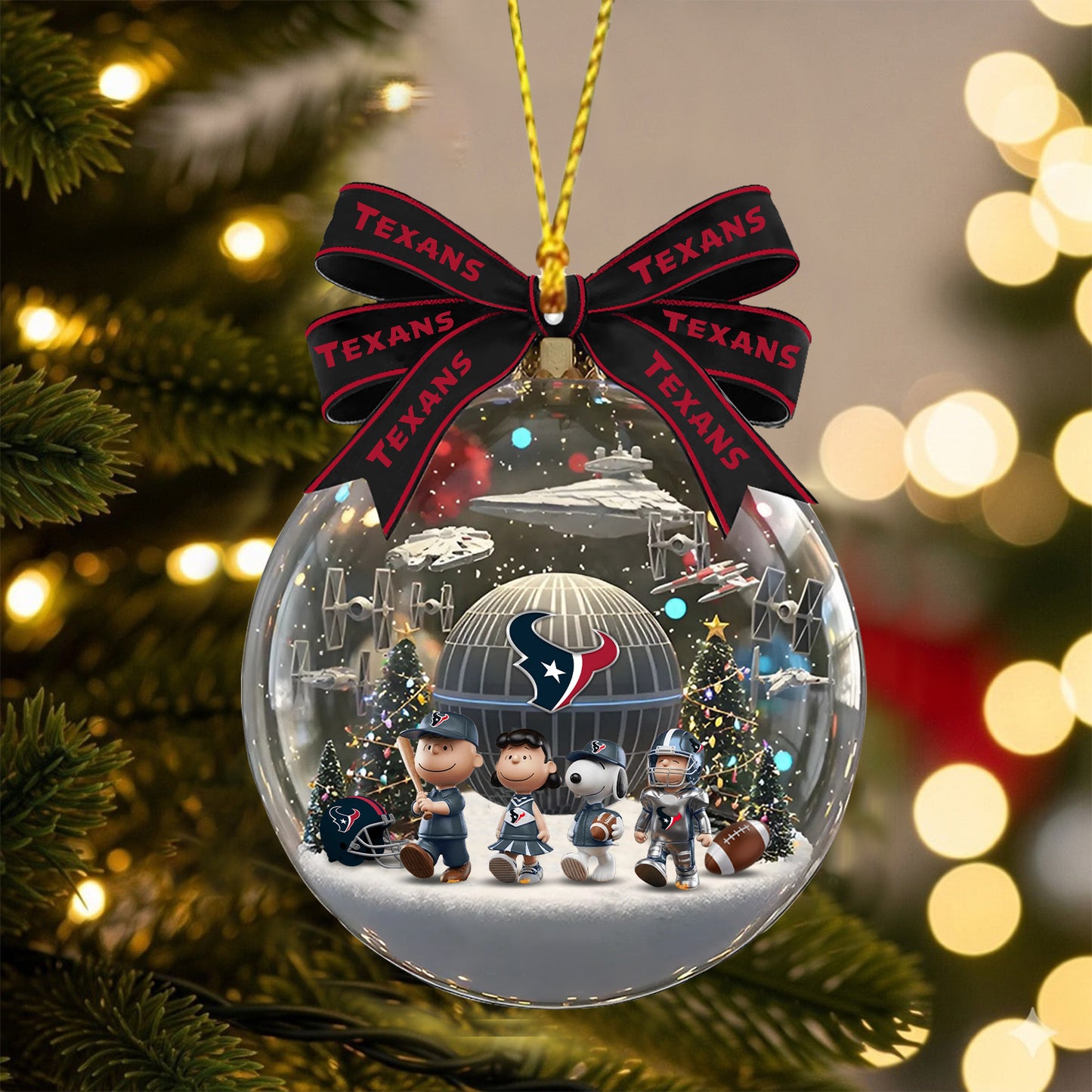 PRENIUM X HOU NFL GIFT CHRISTMAS ORNAMENT NDT NHM