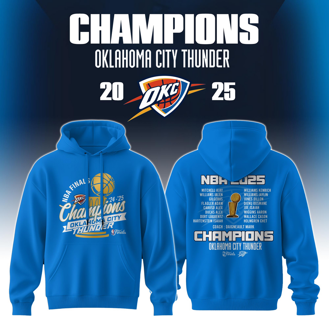 OKC 2025 NBA Champion TShirt V2 DatND DVT