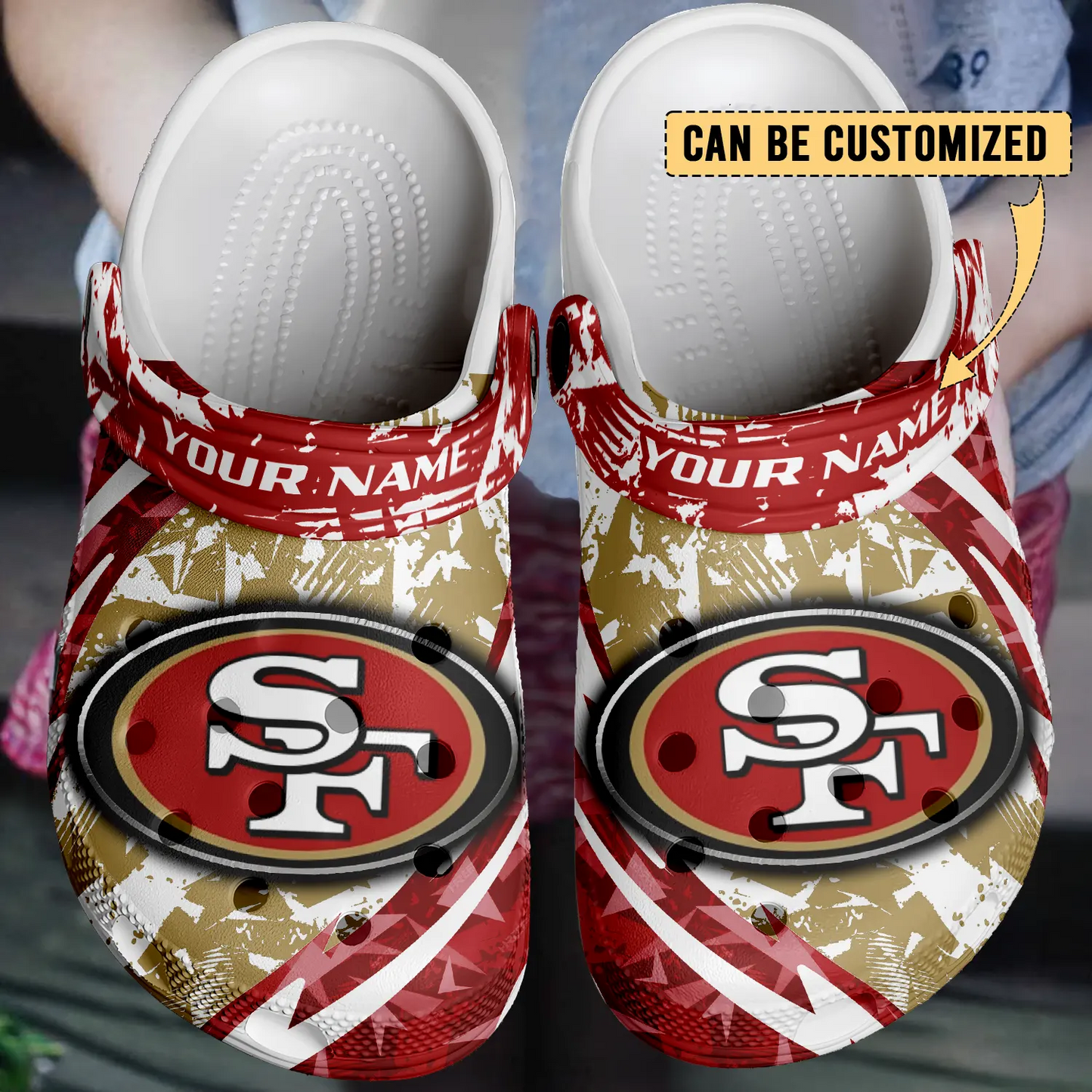 SF x NFL Crocs Crocband Clogs Shoes DatND DVT