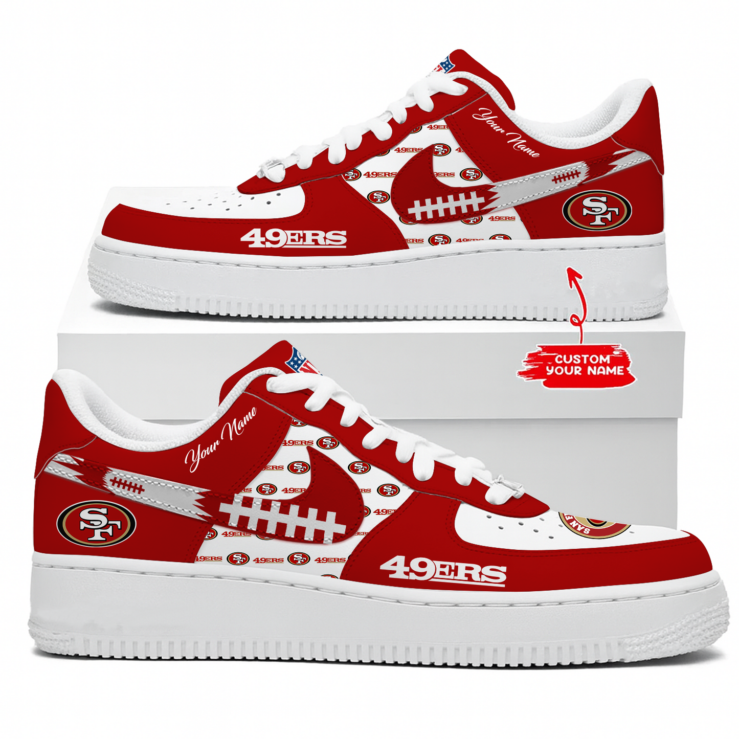 SF x NFL Personalized AF1 Shoes DatND DVT