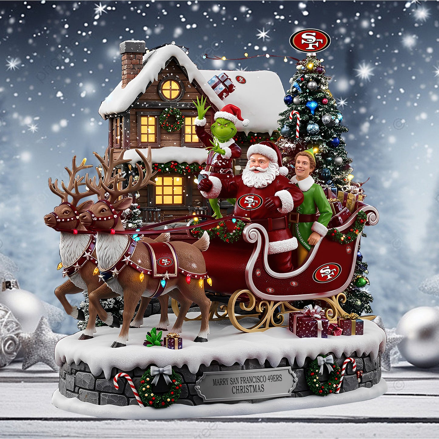 SF49 Acrylic Block - NFL Christmas Gift For Fans DDT CTND
