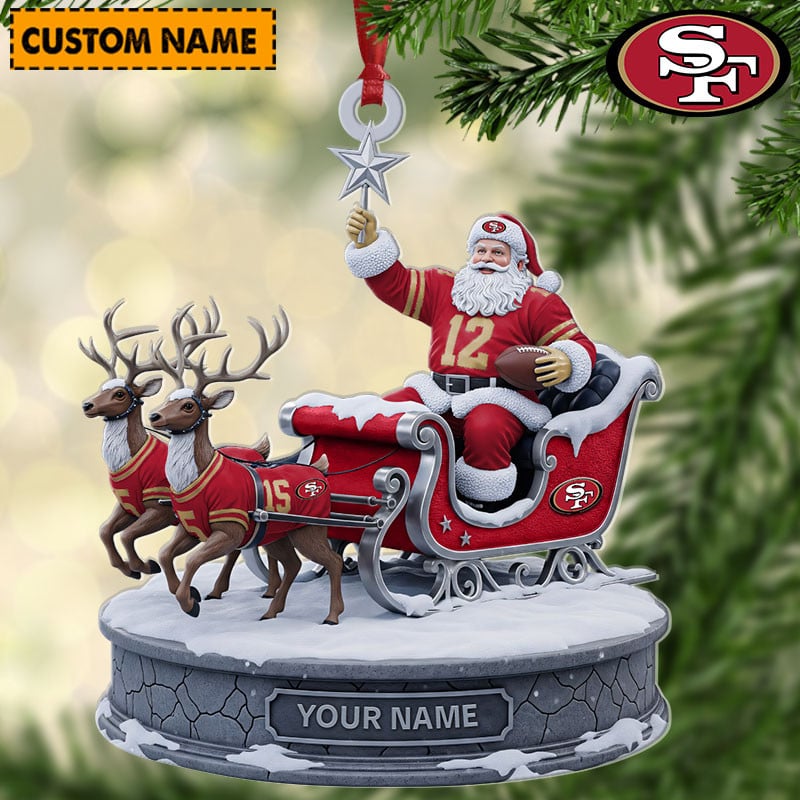 SF49 NFL Personalized Christmas Ornament Gift For Family DDTNTL