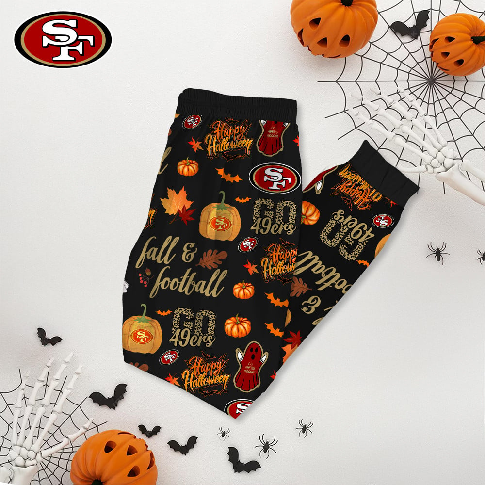 SF49 Premium NFL Halloween Pajamas Set DDT NTL