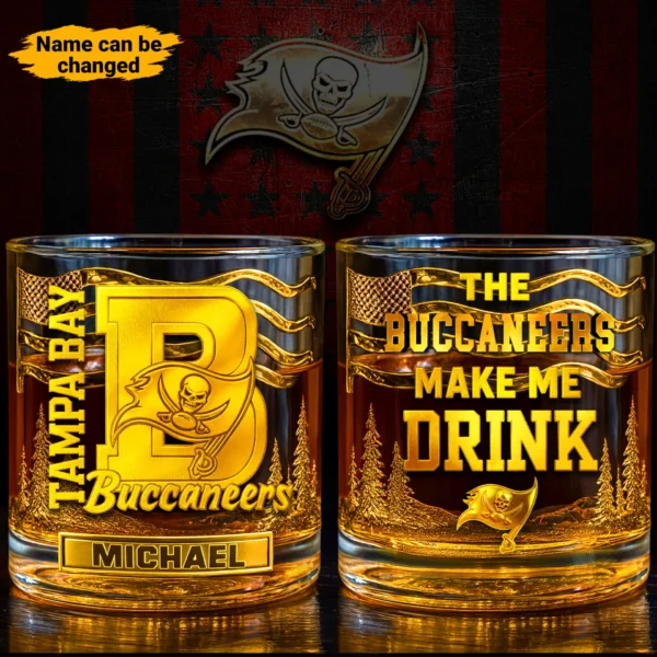 TBB Premium NFL Golden Whiskey Fan Glass DDT HLPhuong