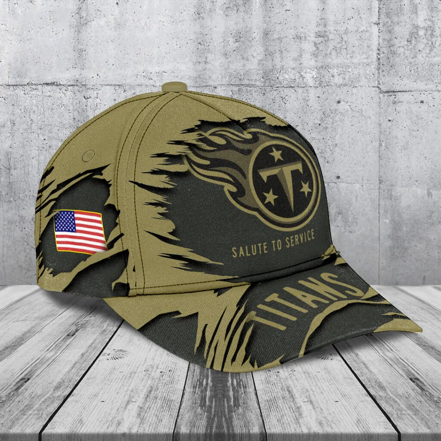TEN x NFL 2025 Salute to Service Classic Cap DATND TANTD