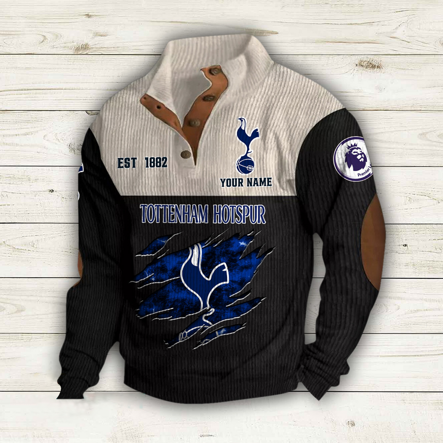 TOT x EPL Double Breasted Stand Collar Hoodies DATND TANTD