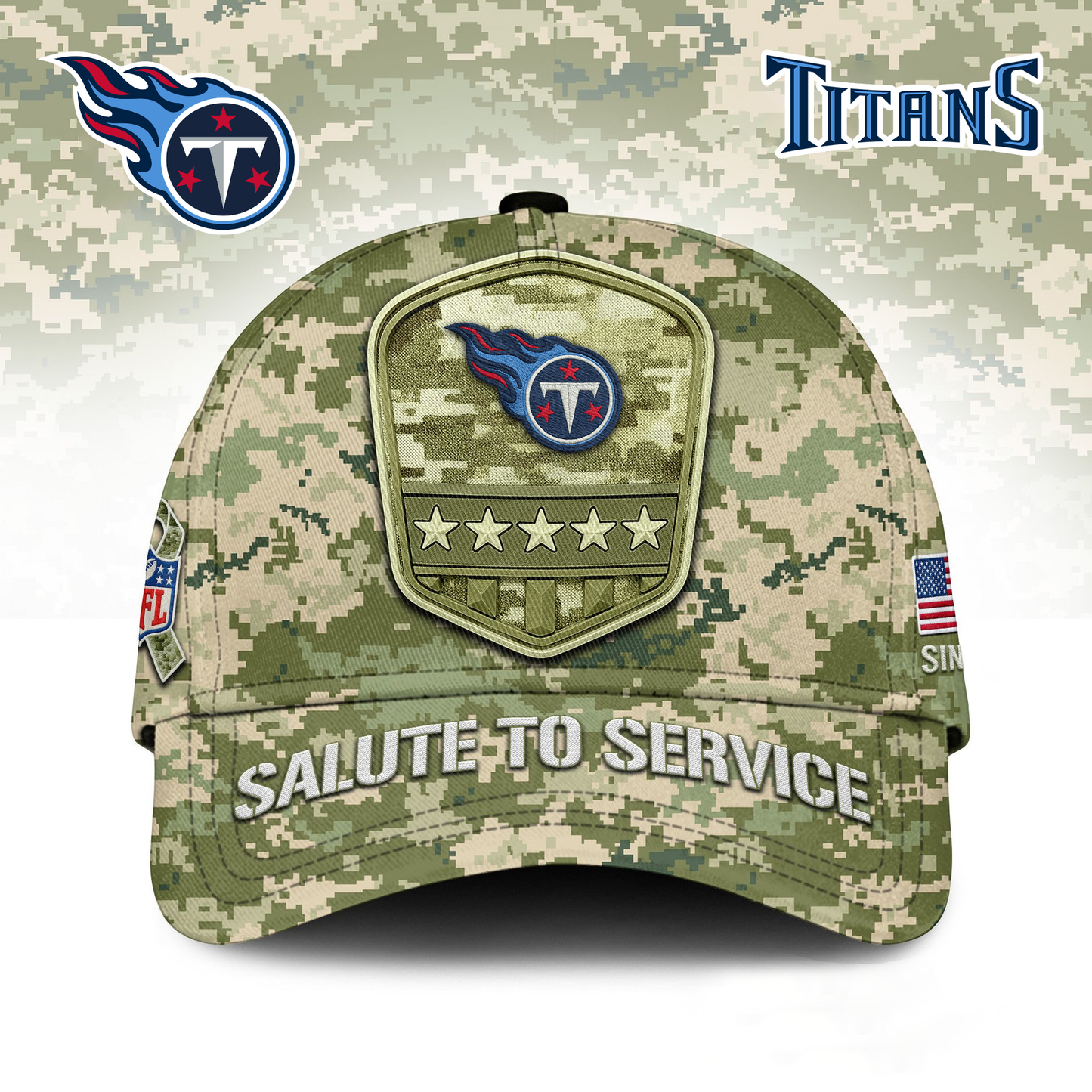 TT Premium NFL Salute To Service Classic Cap DDT NTL