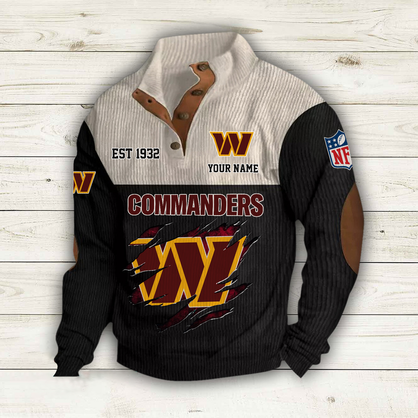 WAS x NFL Custom Name Sport Sweatshirt DatND DVT