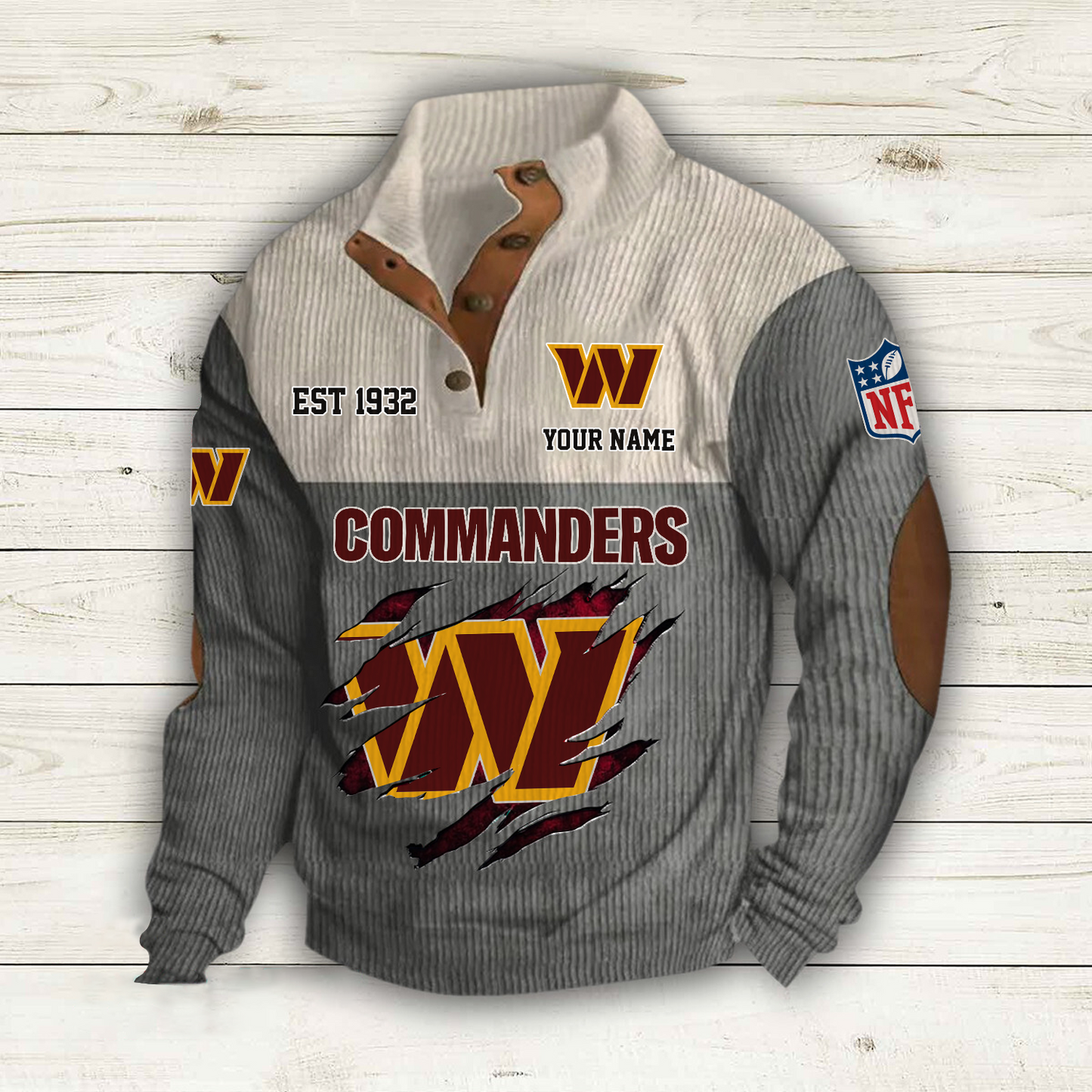 WAS x NFL Custom Name Sport Sweatshirt DatND DVT