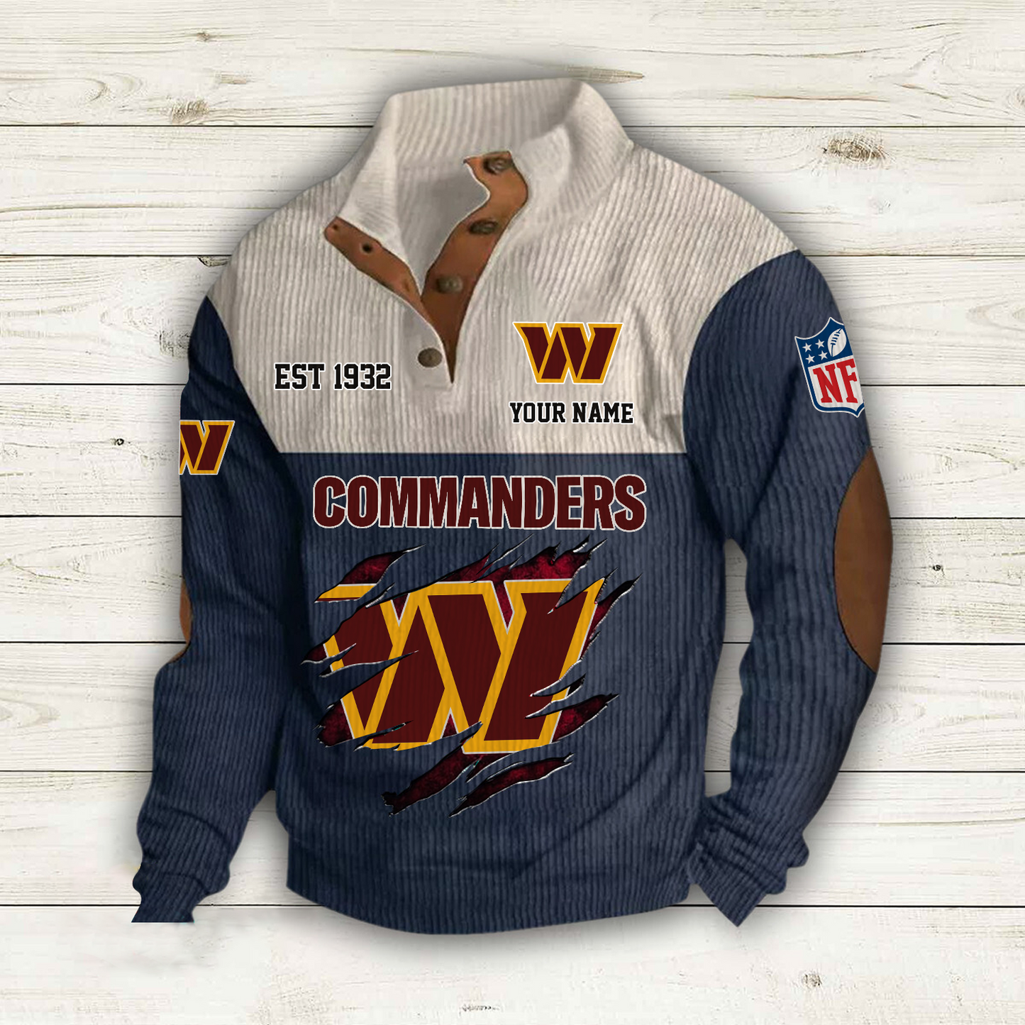 WAS x NFL Custom Name Sport Sweatshirt DatND DVT