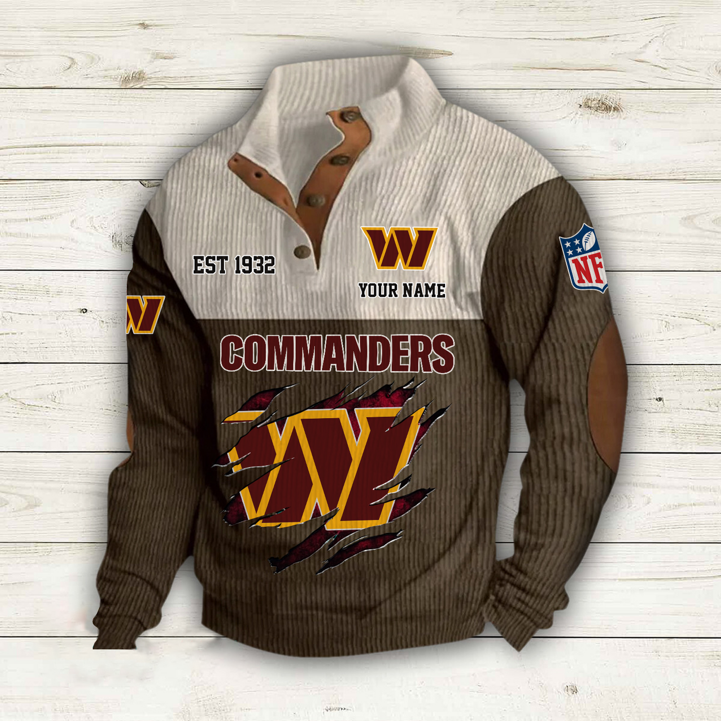 WAS x NFL Custom Name Sport Sweatshirt DatND DVT