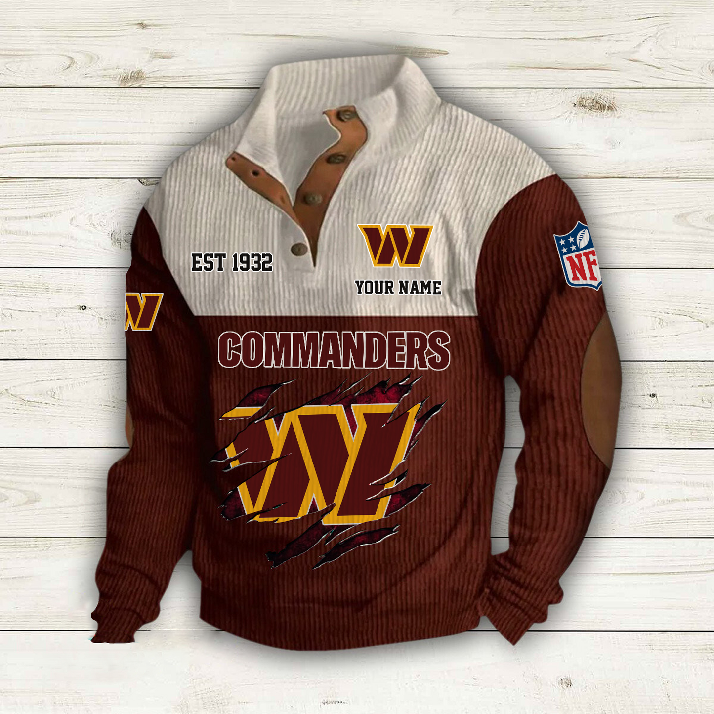 WAS x NFL Custom Name Sport Sweatshirt DatND DVT