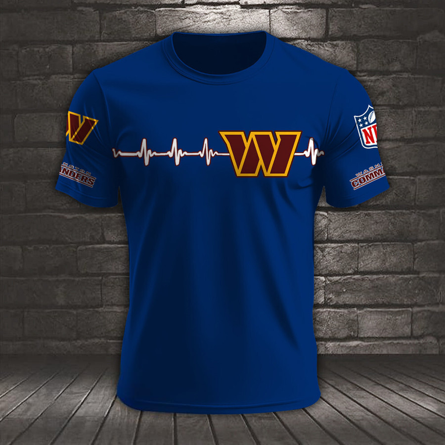 WAS x NFL Heart Rate Map Special 3D Shirt DatND ThuongNH