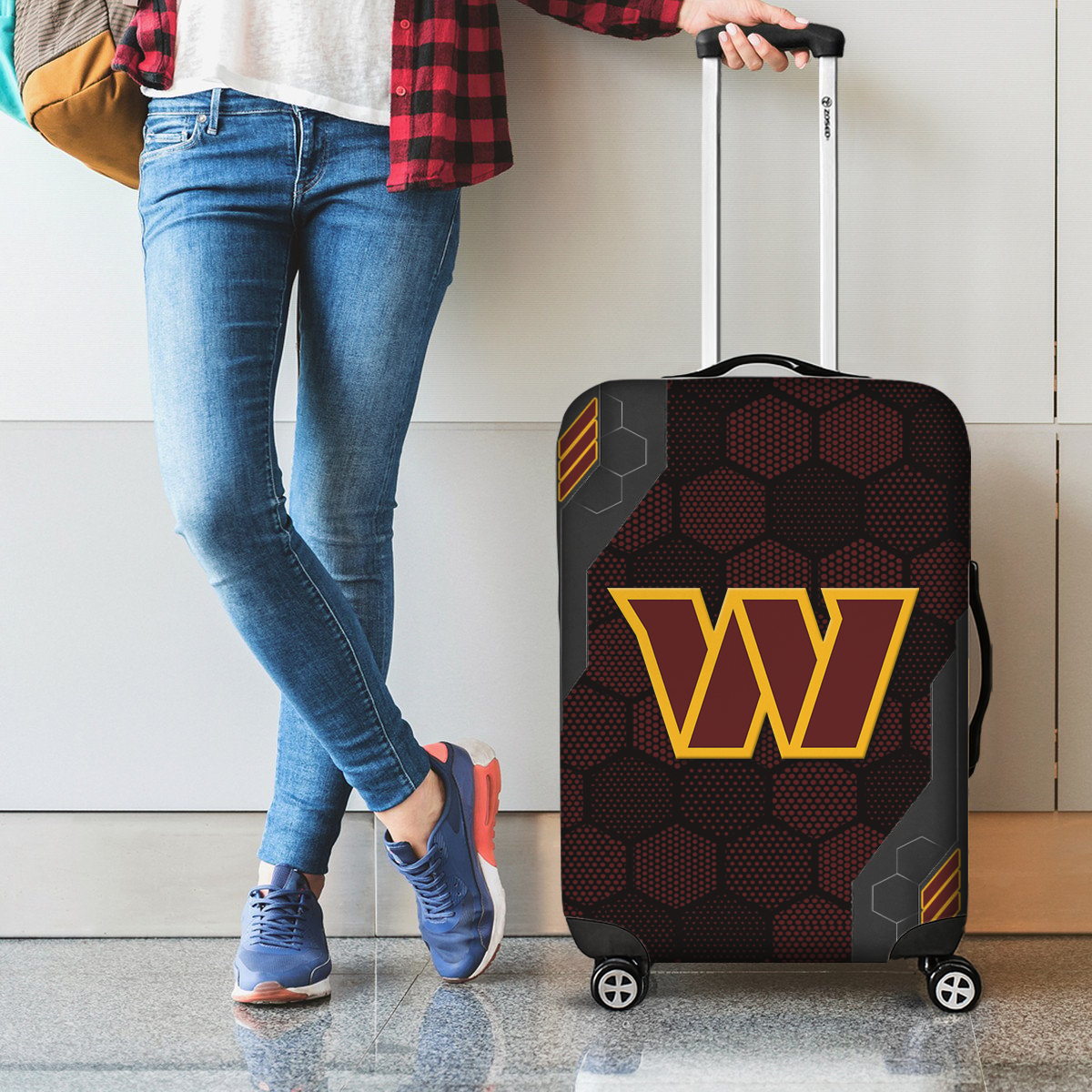 WC NFL V3 Luggage Cover Suitcase Protector DDT NTL