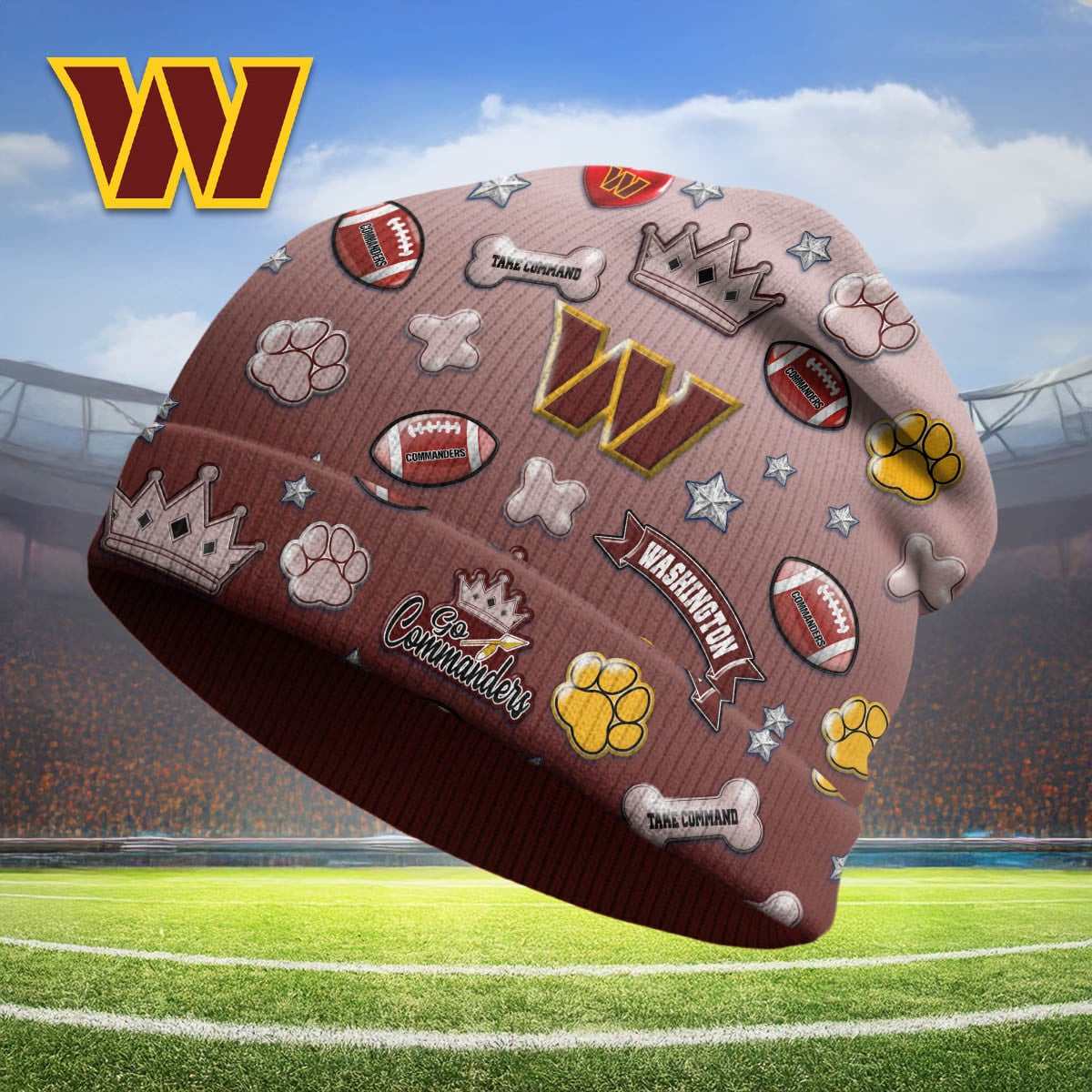 WC Premium NFL Crown Beanie Hat DDT CTND