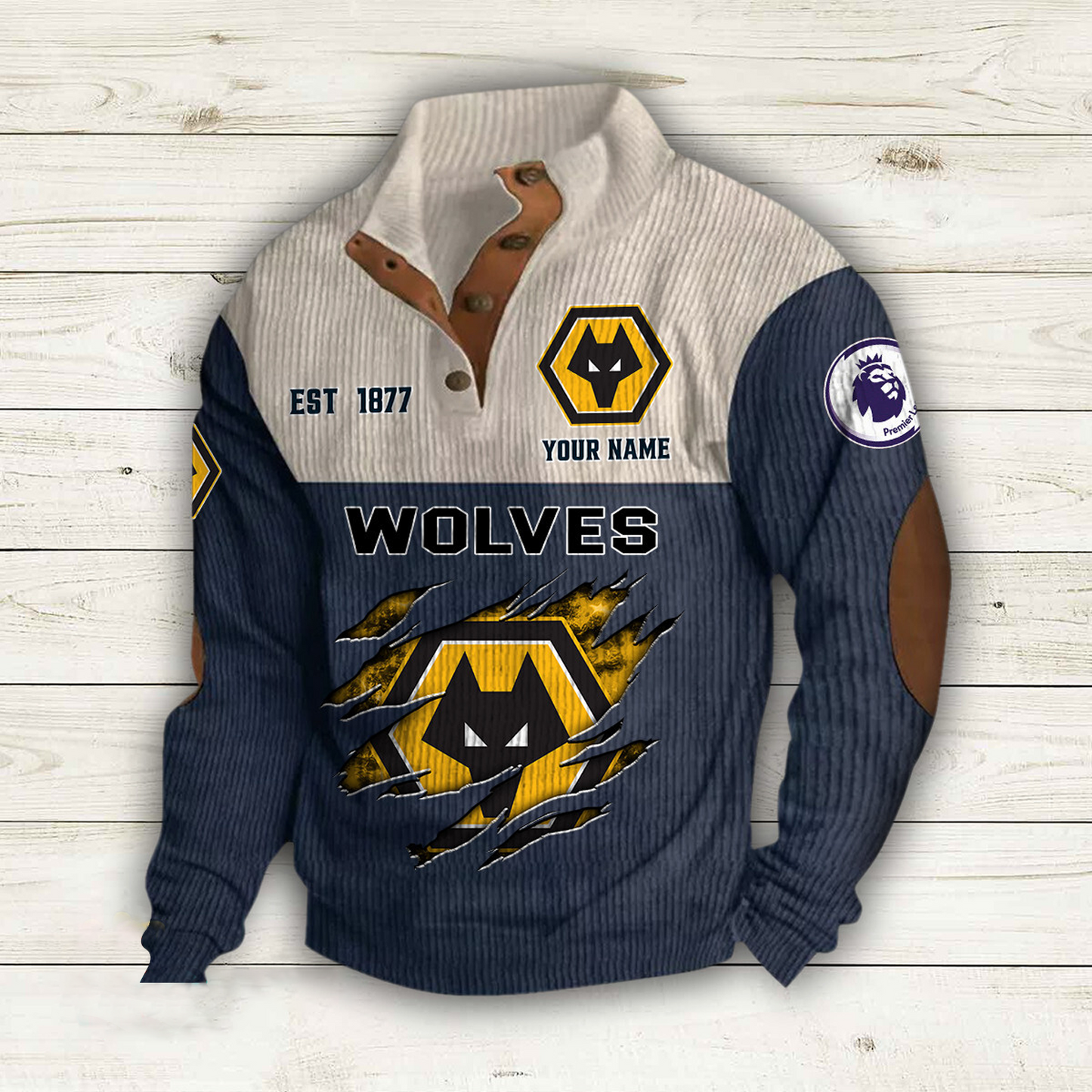 WOL x EPL Double Breasted Stand Collar Hoodies DATND TANTD
