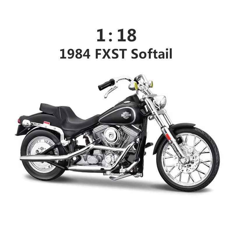 Scale 1:18 Harley Collectible Hobbies Motorcycle Model Toys DDT CTND