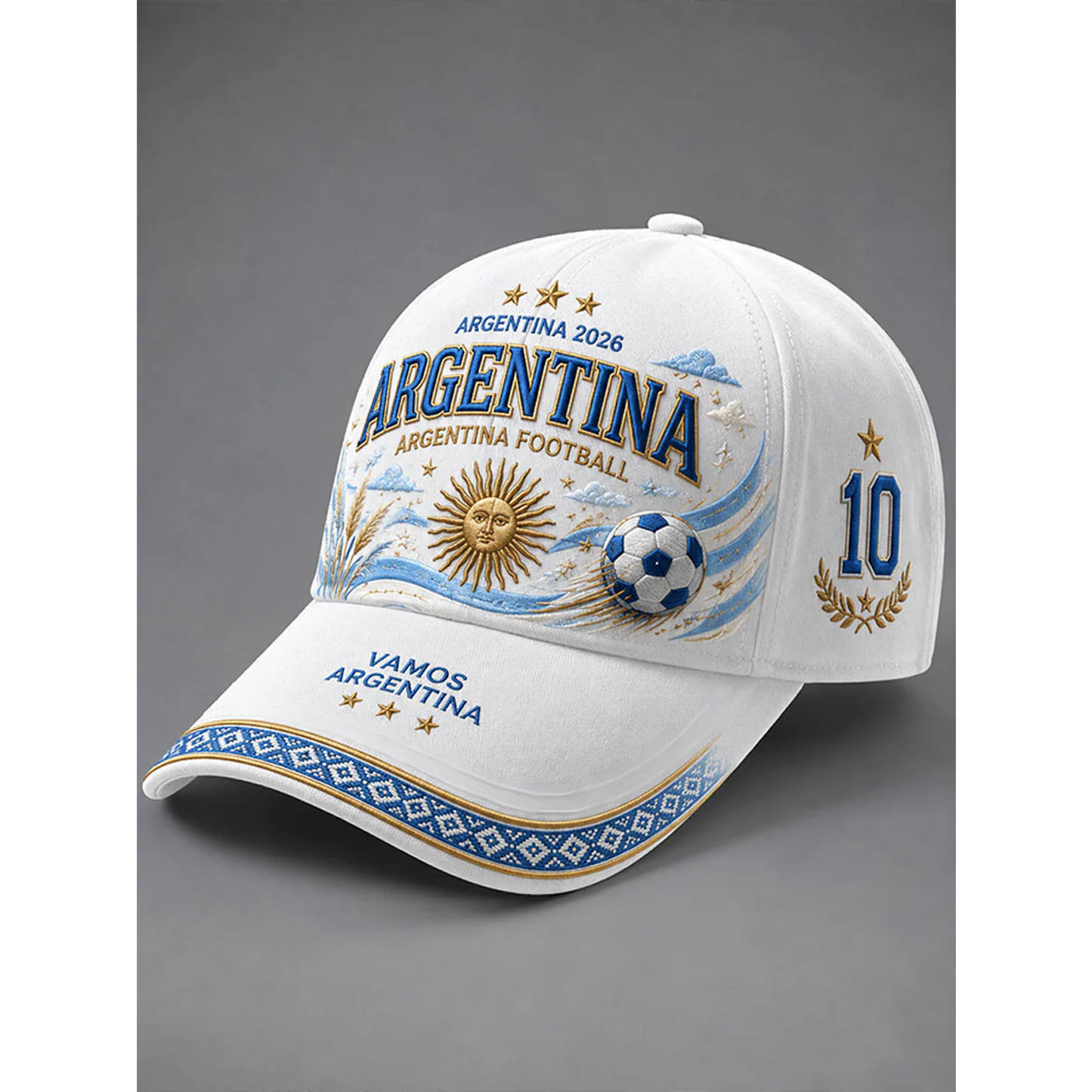 2026 Argentina Football Style Unisex Hat V1 190626