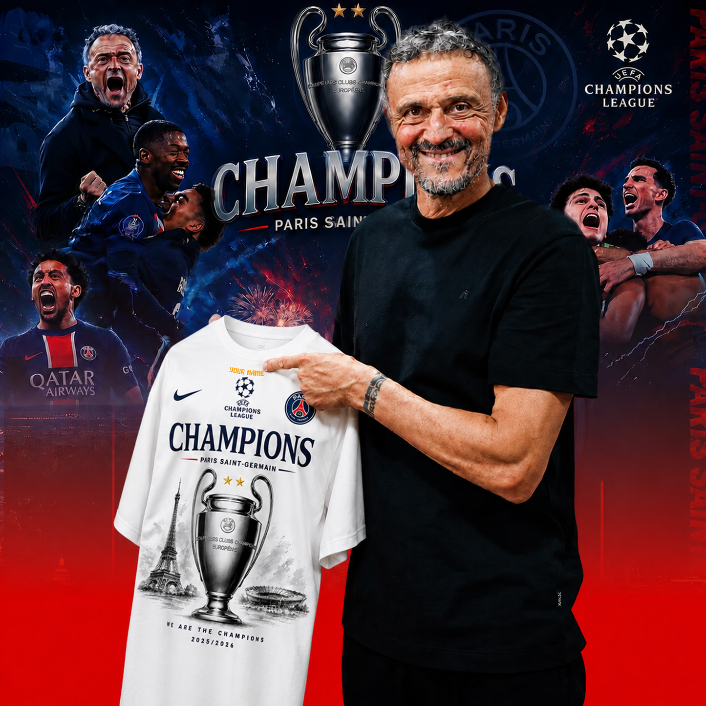 PREMIUM PSG X THANK FOR MEMORIES V0366 SHIRT LIMITED EDITIONS NDT VHM 010626