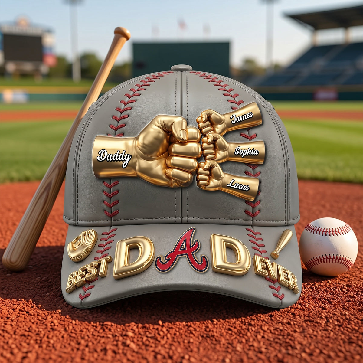 MLB Premium Dad Squad Athletic Club Classic Cap - Personalized Gift For Sporty Dads  NAK TTT