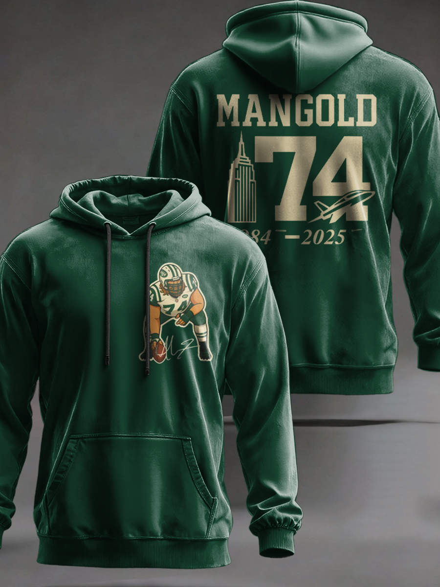 NYJ x RIP NICK MANGOLD PRINTED Hoodie shirt v2 DatND