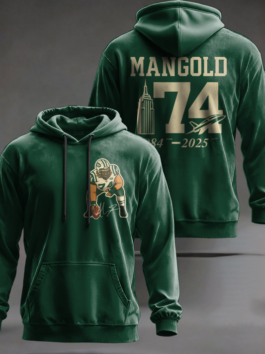 NYJ x RIP NICK MANGOLD PRINTED Hoodie shirt v2 DatND