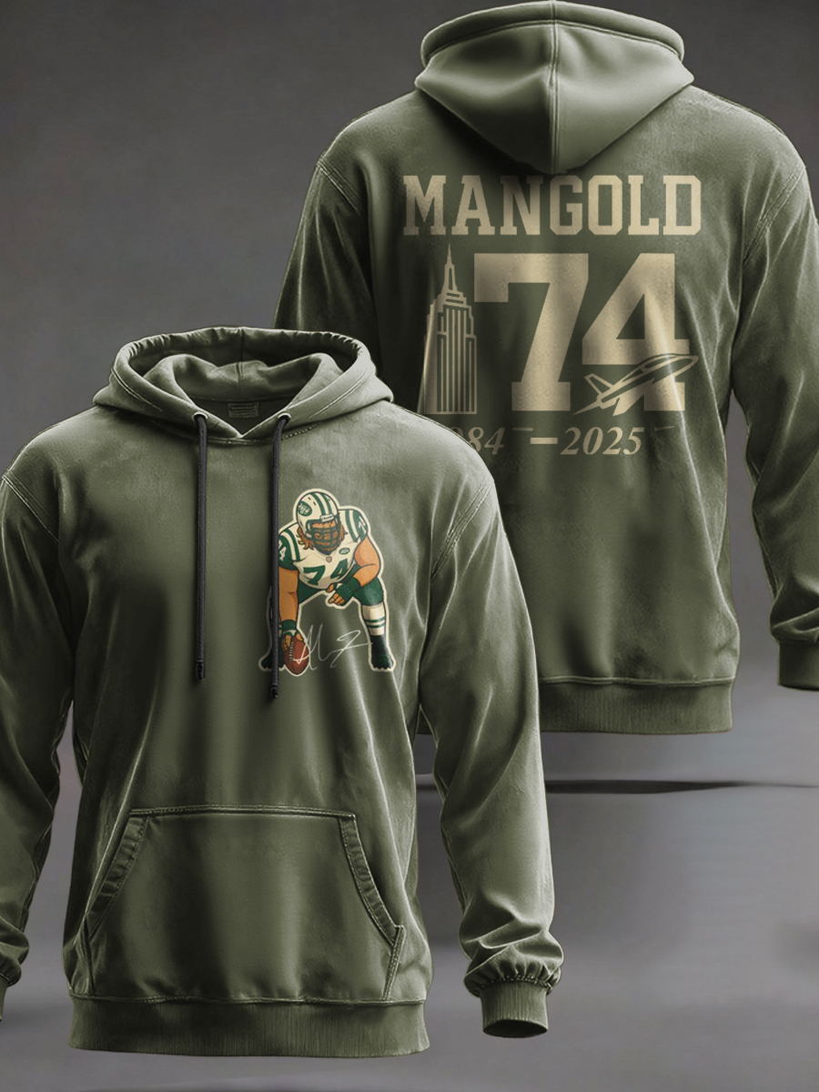 NYJ x RIP NICK MANGOLD PRINTED Hoodie shirt v2 DatND