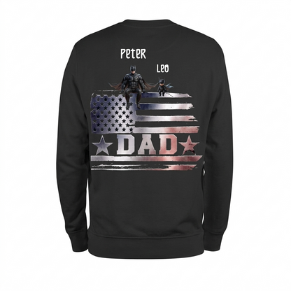 Premium Personalized Daddy and Son Superhero Shirt V1 NMD TTV