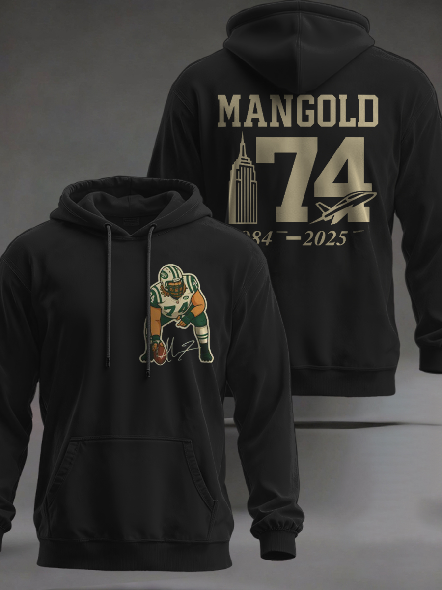 NYJ x RIP NICK MANGOLD PRINTED Hoodie shirt v2 DatND
