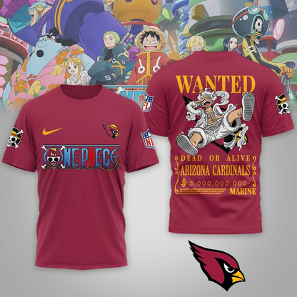 AC Premium NFL Wanted Monkey D Luffy 3D Shirt DDT NTL