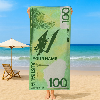 AC x AFL $100 Personalized Beach Towel Gifts For Fan DDT CTND