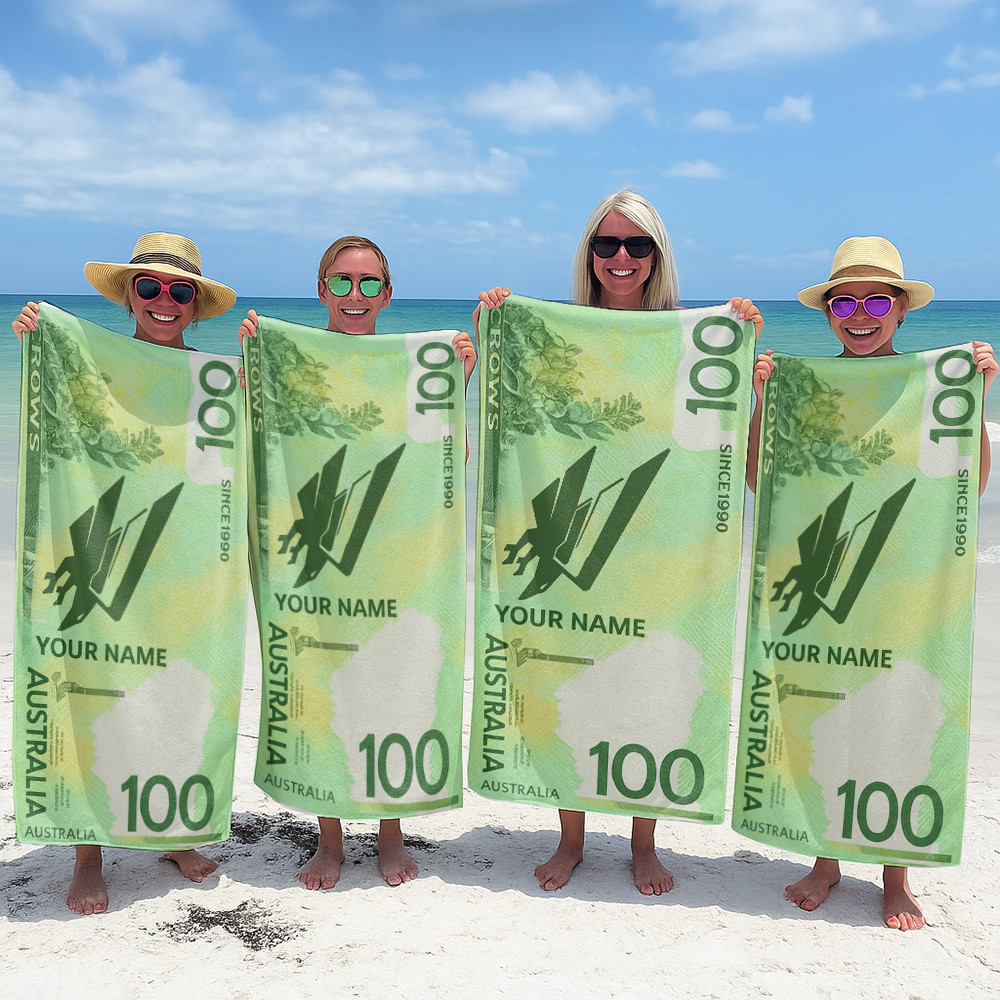 AC x AFL $100 Personalized Beach Towel Gifts For Fan DDT CTND