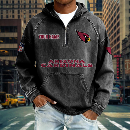 AC x NFL Denim Long - Sleeved Hooded Sweatshirt DDT NTL