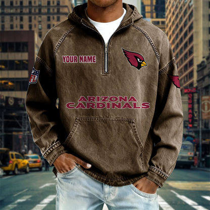 AC x NFL Denim Long - Sleeved Hooded Sweatshirt DDT NTL