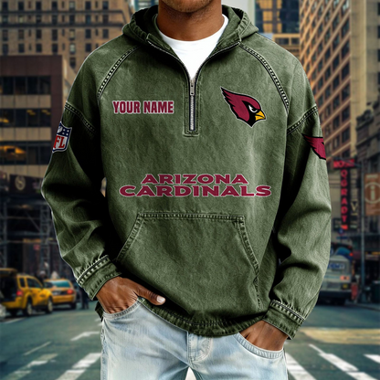 AC x NFL Denim Long - Sleeved Hooded Sweatshirt DDT NTL