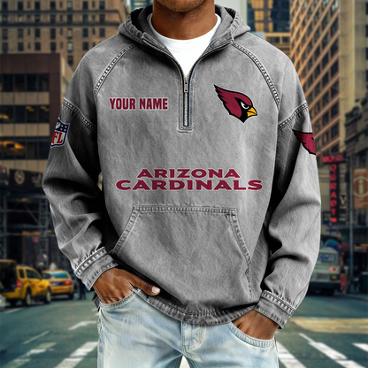 AC x NFL Denim Long - Sleeved Hooded Sweatshirt DDT NTL