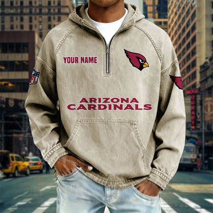 AC x NFL Denim Long - Sleeved Hooded Sweatshirt DDT NTL