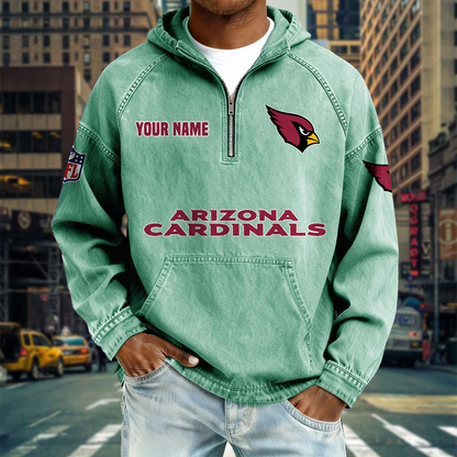 AC x NFL Denim Long - Sleeved Hooded Sweatshirt DDT NTL